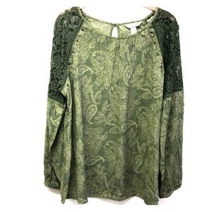 Christopher& Banks Green Top